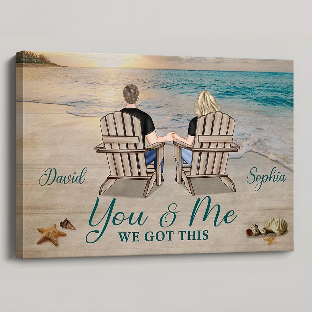 Heartfelt Personalized "You & Me We Got This" Canvas for Couples - Anniversary Gift
