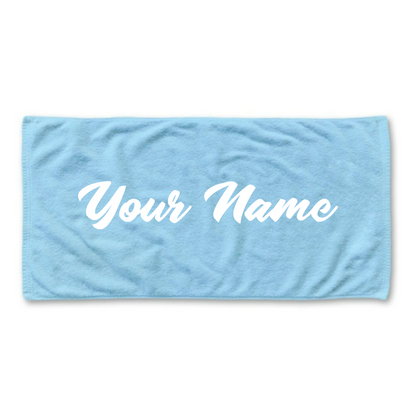 Personalized Custom Name Beach Towel - Perfect Summer Gift for Her