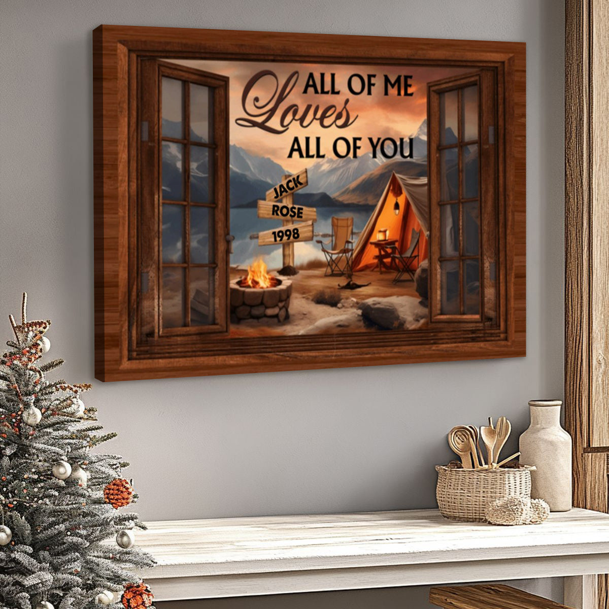 A Love Story in a View: "The Broken Road That Led Me To You" Canvas