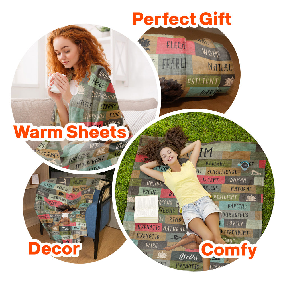 Customizable “I AM” Blanket – Add Your Name