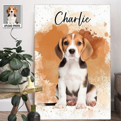 Personalized Customized Pet Photo Canvas / Poster - Custom Gift For Pet Lovers