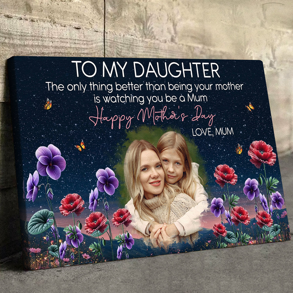 The Only Thing Better Than Being Your Mother - Personalized Custom Photo Canvas / Poster