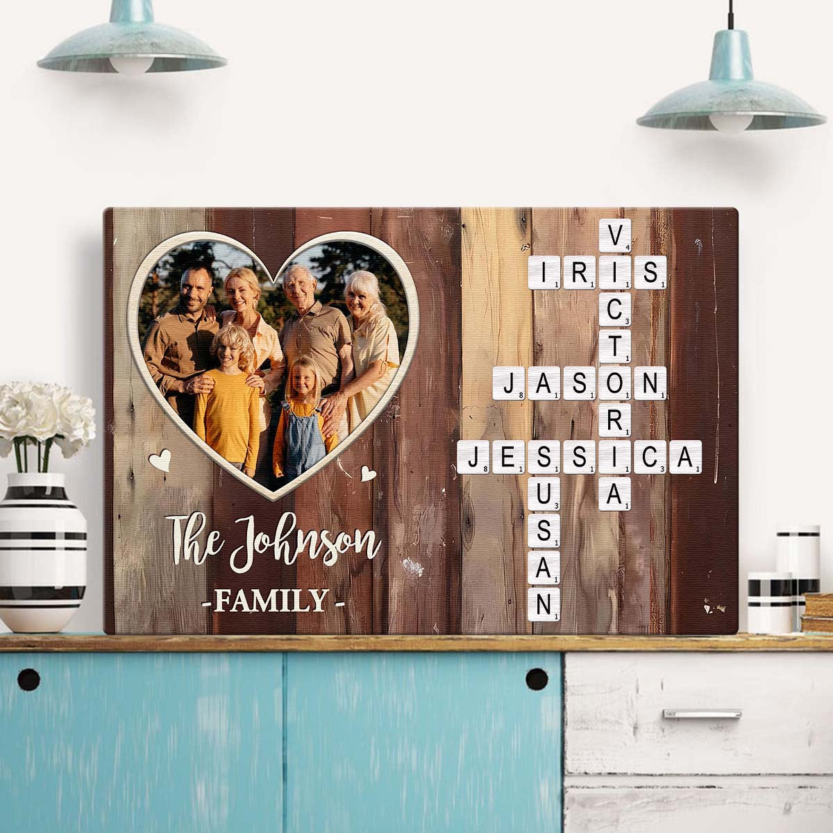 “Forever A Family” - Personalized Custom Photo Canvas/poster