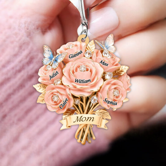 I Love You Mom - Personalized Keychain: A Heartfelt Gift For Mother & Grandma