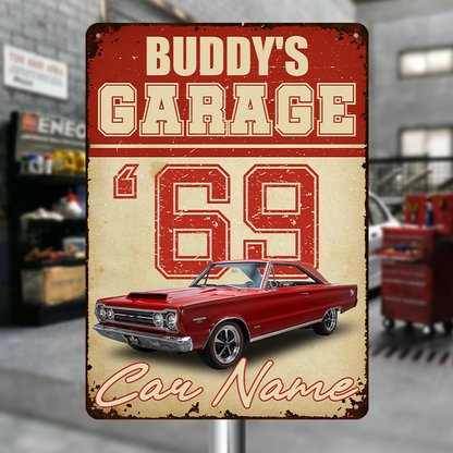 Personalized Custom Car Metal Sign - Custom with Text And Upload Photo