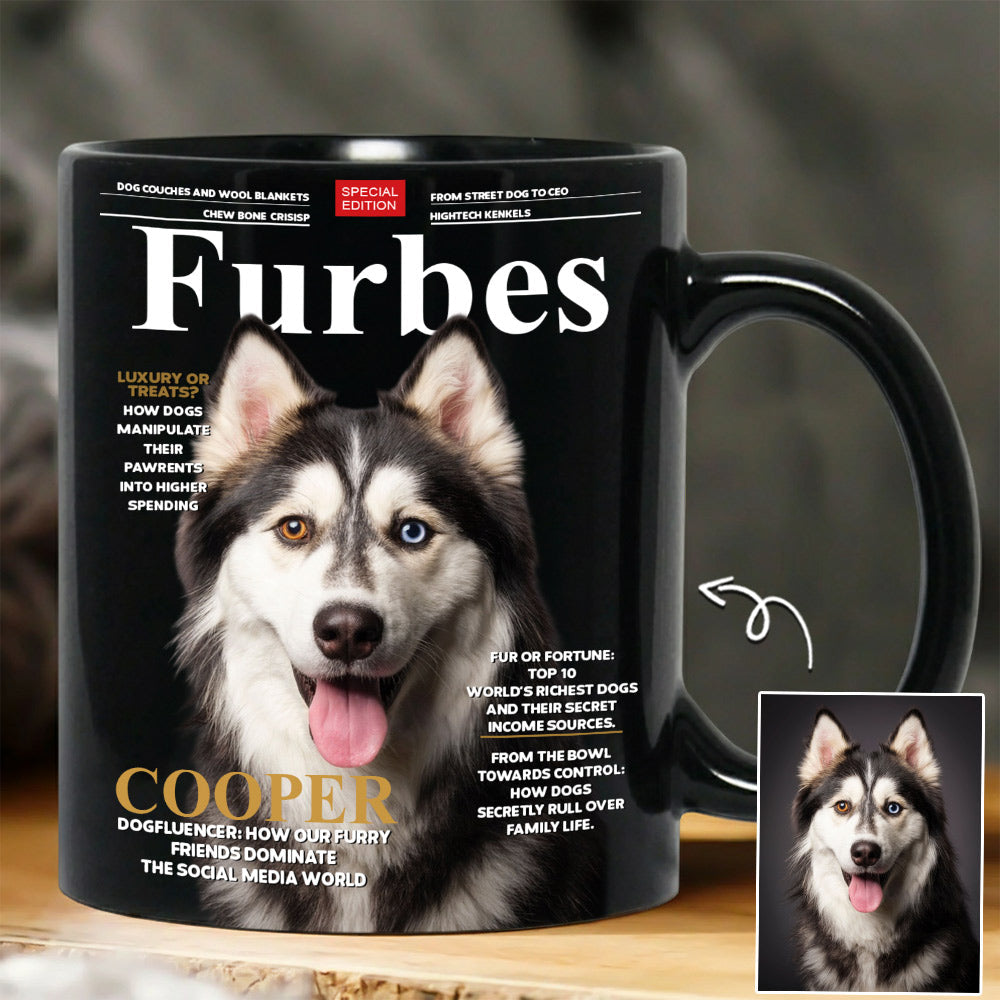 Furbes - Custom Photo Dog Mug - Gift For Dog Lover T1807 Li29