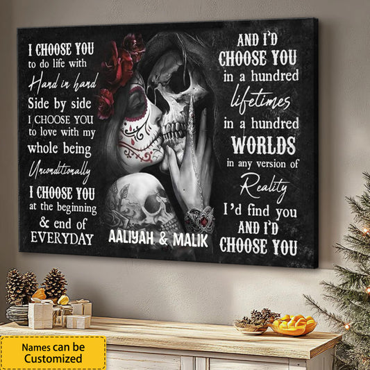 I Choose You: A Gothic Love Story Canvas