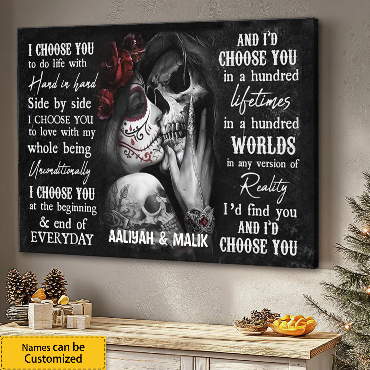 I Choose You: A Gothic Love Story Canvas