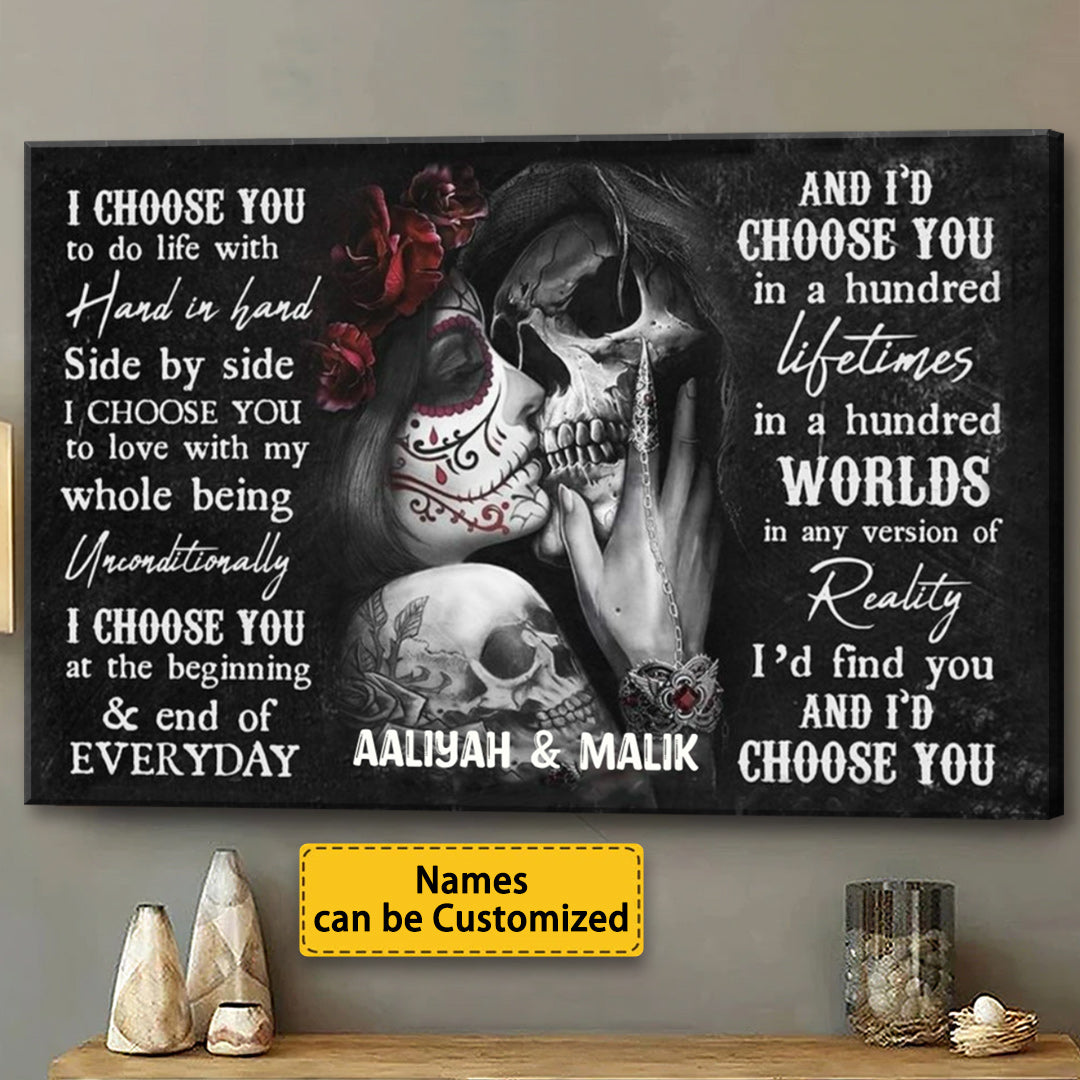 I Choose You: A Gothic Love Story Canvas