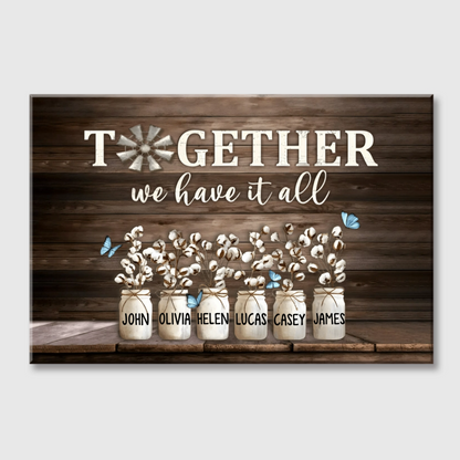 Personalized Family Canvas | Custom Names Home Wall Art Gift