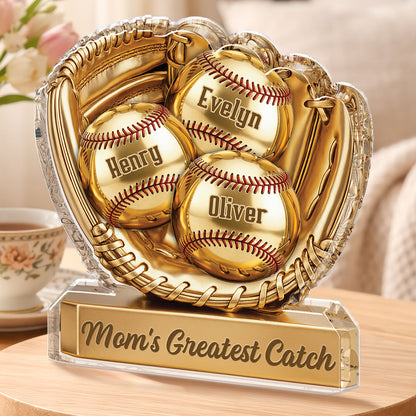 Personalized Custom Shaped Acrylic Plaque - Baseball Gifts for Dad & Mom