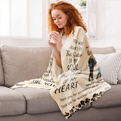 Personalized “To My Bestie” Blanket - Celebrate Your Unbreakable Bond!