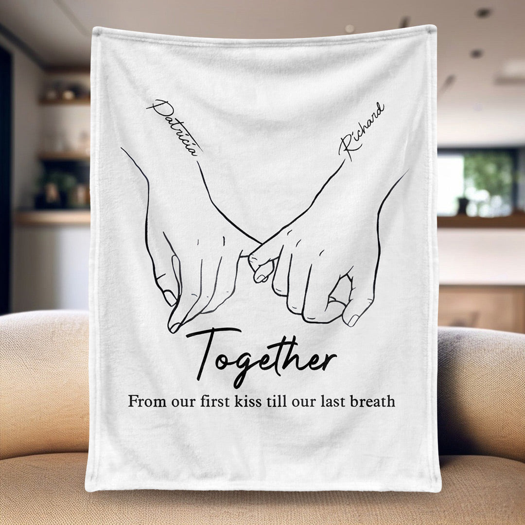 I Love You Forever & Always - Couple Personalized Custom Blanket
