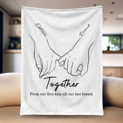 I Love You Forever & Always - Couple Personalized Custom Blanket