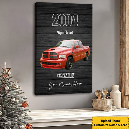 Upload Photo Of Your Car - Personalized Canvas / Poster