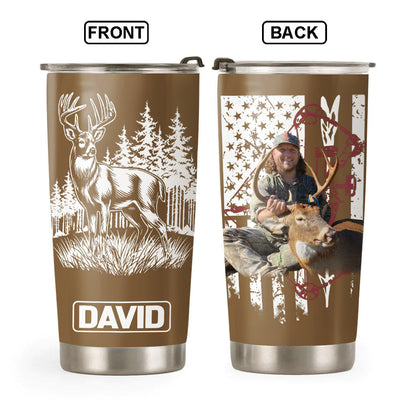 Personalized Hunting Tumbler Gifts for  Hunter, Christmas Gifts for Husband, Dad, Father's Day Pt99