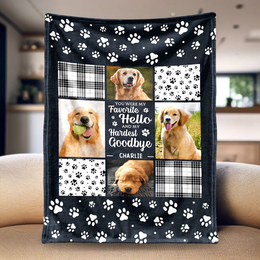 Favorite Hello, Hardest Goodbye – Your Personalized Blanket