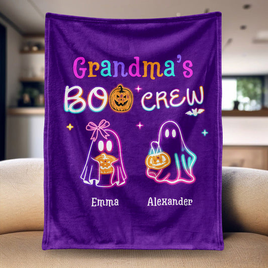 Custom Mommy’s Boo Crew Blanket -  Halloween Gift