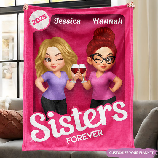 Personalized Besties / Sisters Forever Blanket – Your Squad’s Keepsake