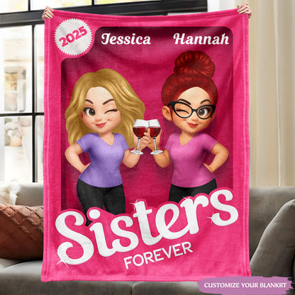 Personalized Besties / Sisters Forever Blanket – Your Squad’s Keepsake