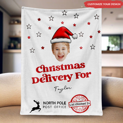 Christmas Delivery Blanket – Personalized Gift Keepsake