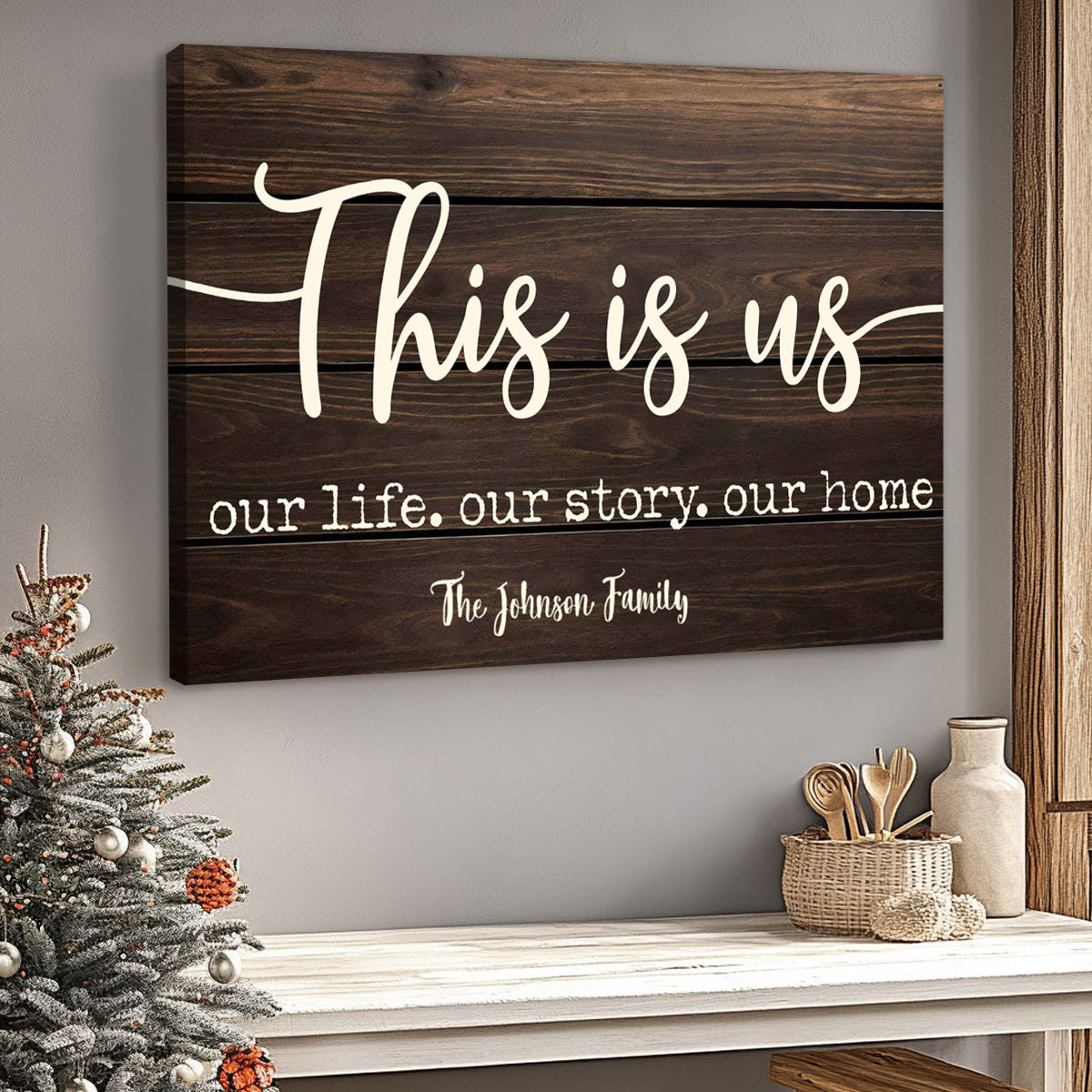 Personalized “This Is Us” Family Wall Art Poster / Canvas - Our Life, Story & Home