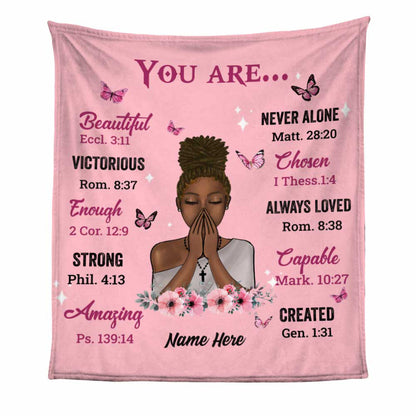 Personalized “God You Are…” Faith Blanket