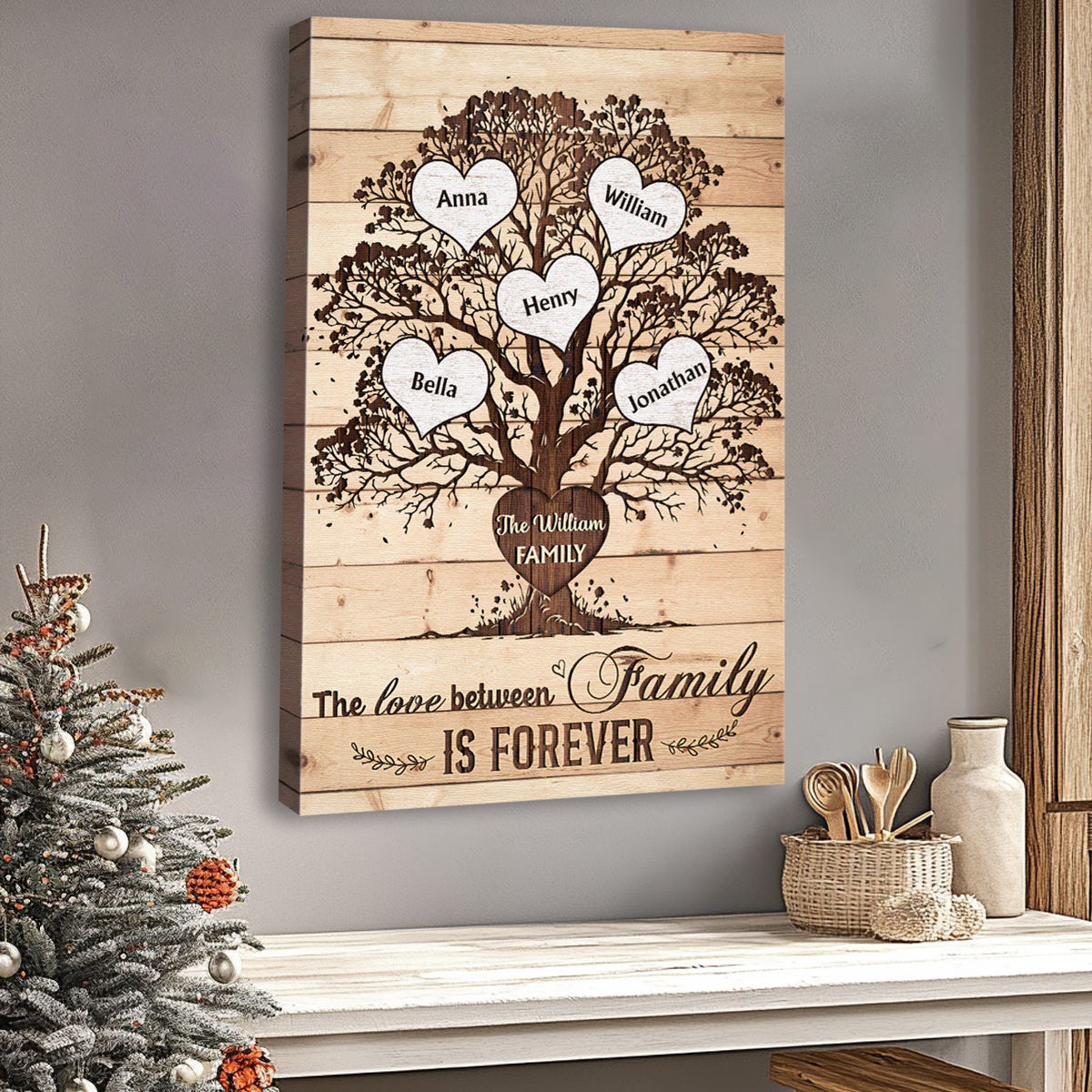 There Is No Greatest Gift Than Family - Personalized Customized Canvas / Poster