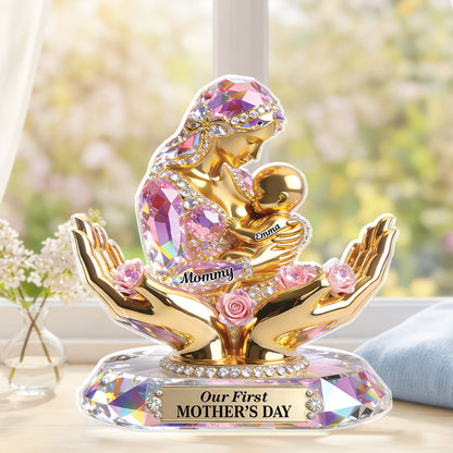 Our First Mother's Day Acrylic Plaque - Personalized Gifts for New Mom