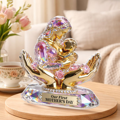Our First Mother's Day Acrylic Plaque - Personalized Gifts for New Mom