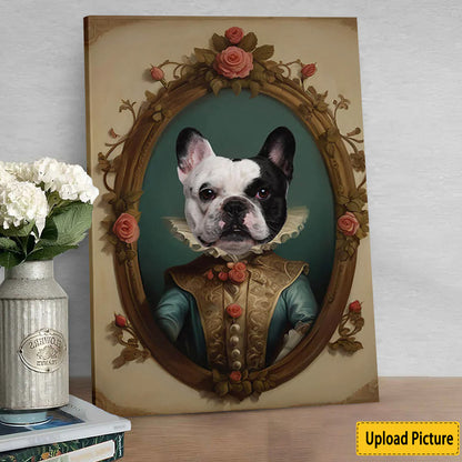 Personalised Royal Pet Portrait Canvas / Poster - Unique Gift for Pet Lovers