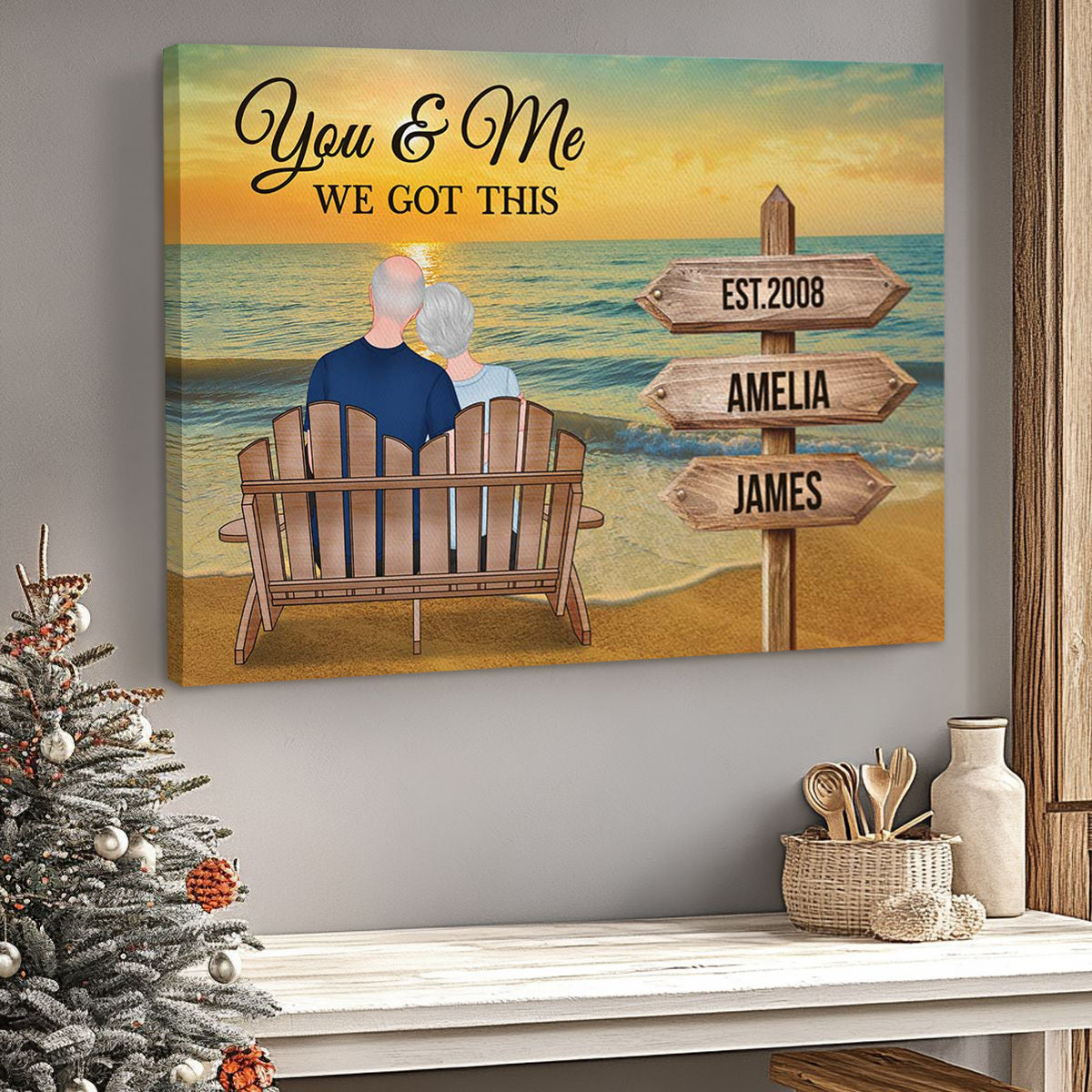 You & Me We Got This - Personalised Couple Canvas / Poster