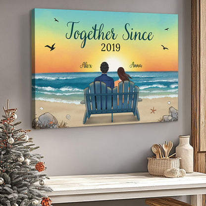 Personalized “Together Since” Canvas / Poster - Custom Gift for Couples/Lovers