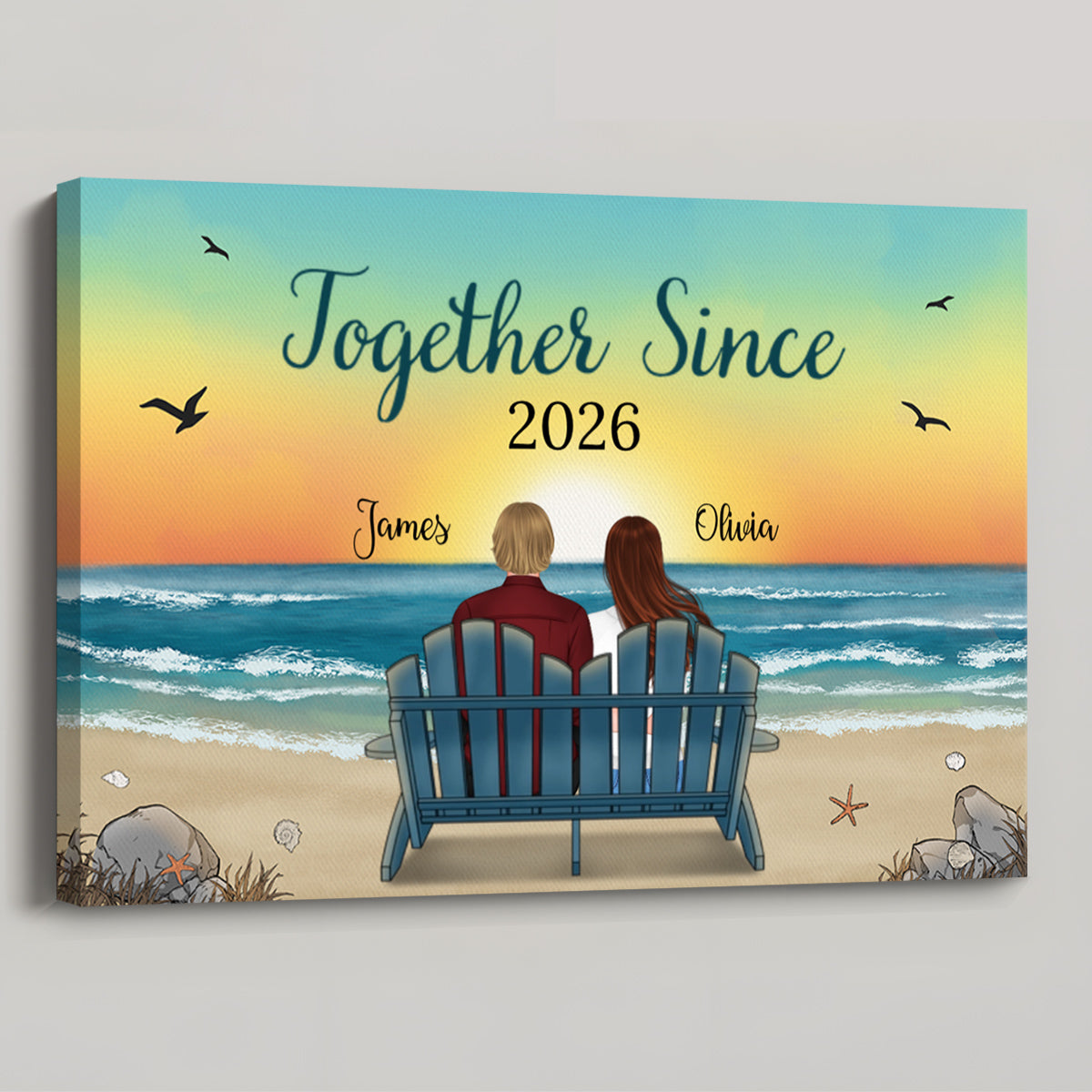 Personalized “Together Since” Canvas / Poster - Custom Gift for Couples/Lovers