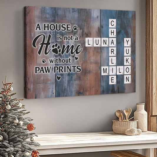 Personalized Crossword Canvas / Poster for Pet Lovers