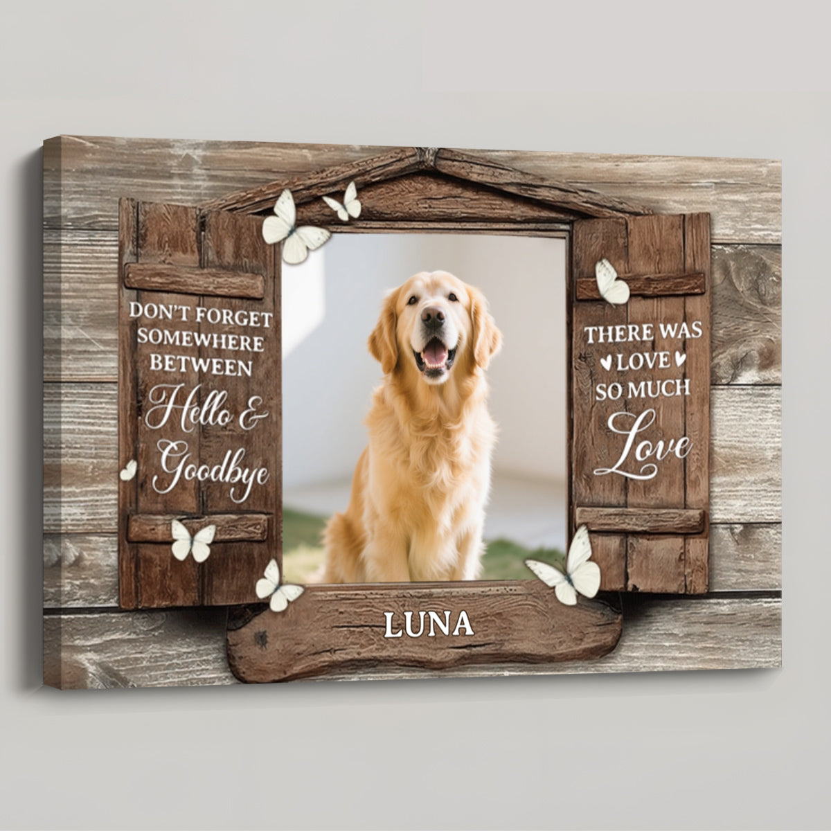 There Was Love So Much Love - Personalized Canvas / Poster | Gifts for Dog Lovers