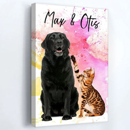 Personalized Custom Photo Dog Cat Poster / Canvas - Custom Gift For Pet Lovers