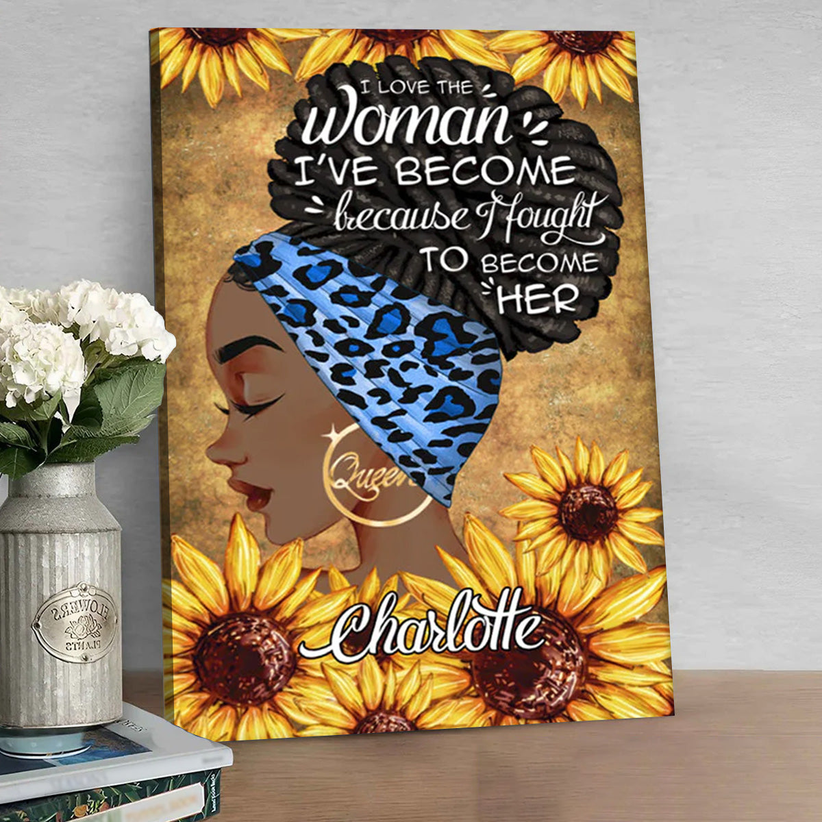 Personalized I Am The Storm Poster/Canvas - Custom Gift for Black Woman