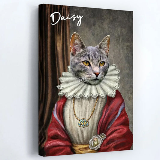 Personalized Custom Photo Funny Pet Portrait Poster / Canvas - Custom Gift For Pet Lovers