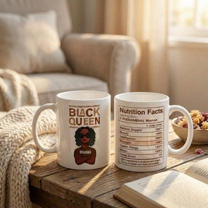 Black Queen Facts - Personalized Custom Mug