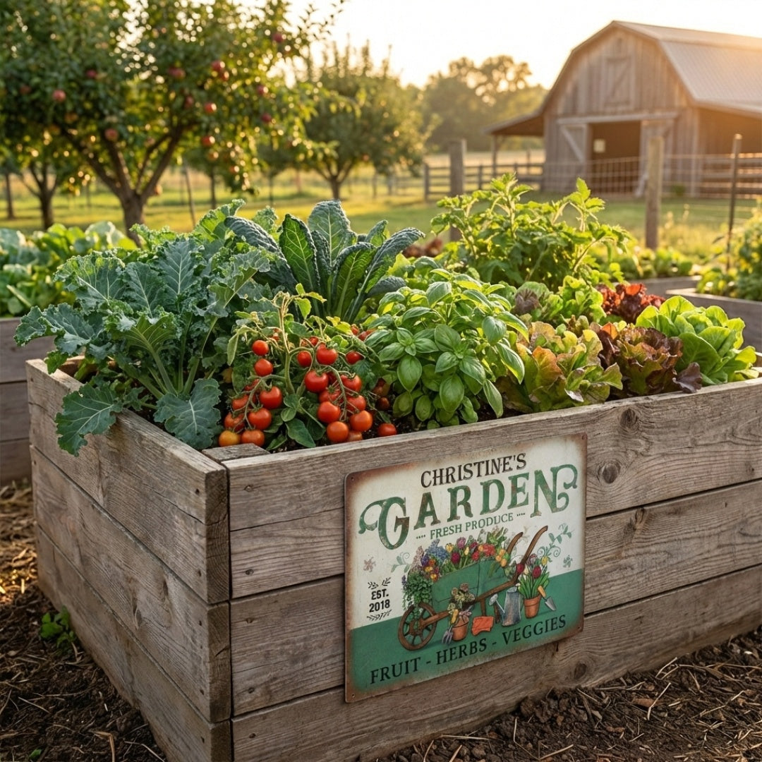 Personalized Customized Vintage Classic Garden Metal Signs - Gift For Garden Lovers