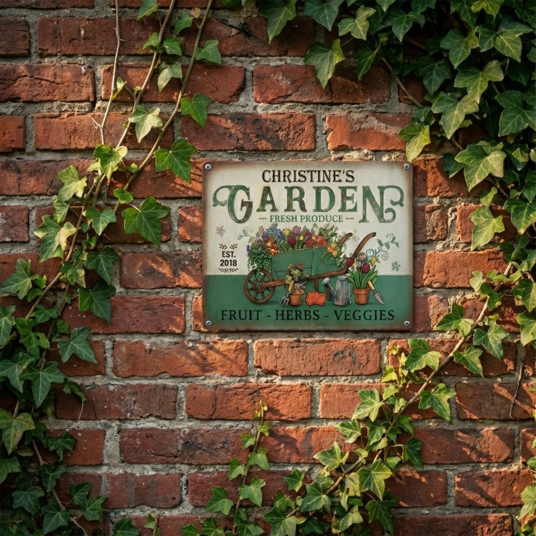 Personalized Customized Vintage Classic Garden Metal Signs - Gift For Garden Lovers