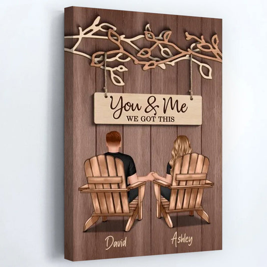 You & Me We Got This - Personalized Couple Under Eternal Tree Of Love Poster / Canvas