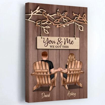 You & Me We Got This - Personalized Couple Under Eternal Tree Of Love Poster / Canvas
