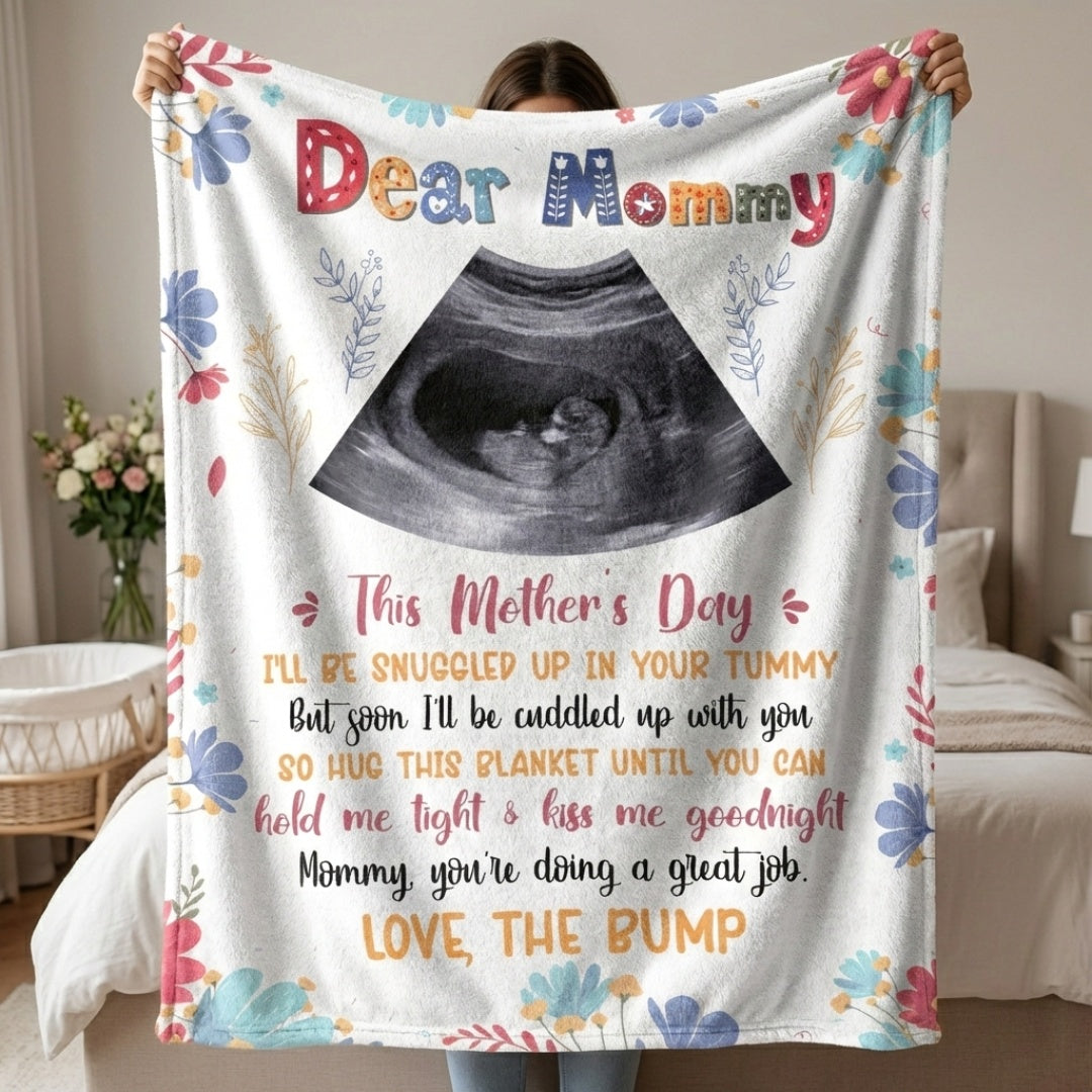 Mommy You're Doing A Great Job - Personalized New Mom Blanket