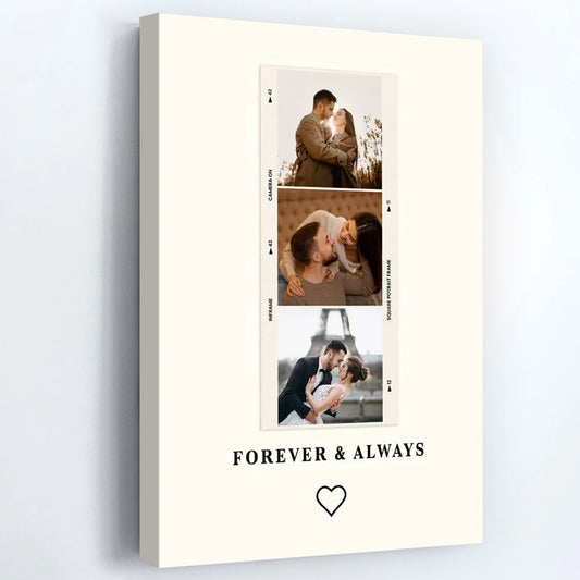 Personalized Us Always Couple Photo Poster / Canvas - Anniversary Valentine's Day Gift
