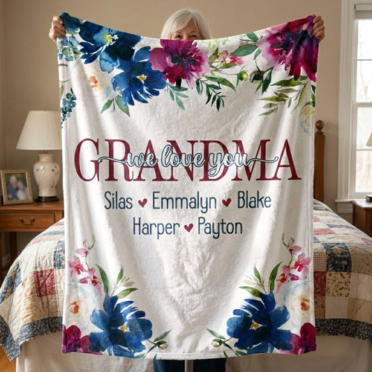We Love You - Personalized Blanket