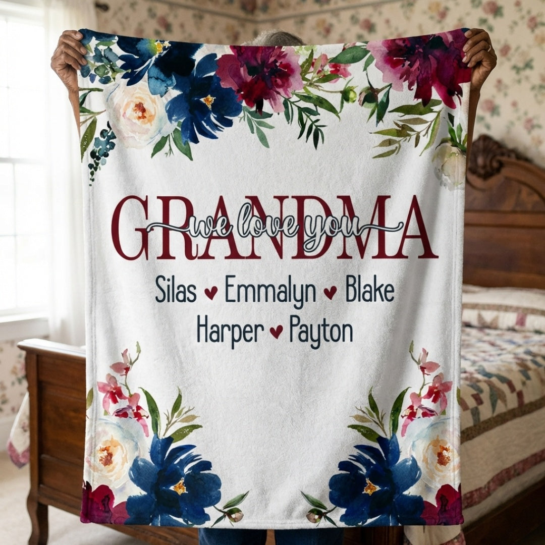 We Love You - Personalized Blanket