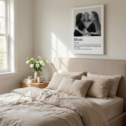 Mom Definition - Personalized Custom Photo Poster / Canvas