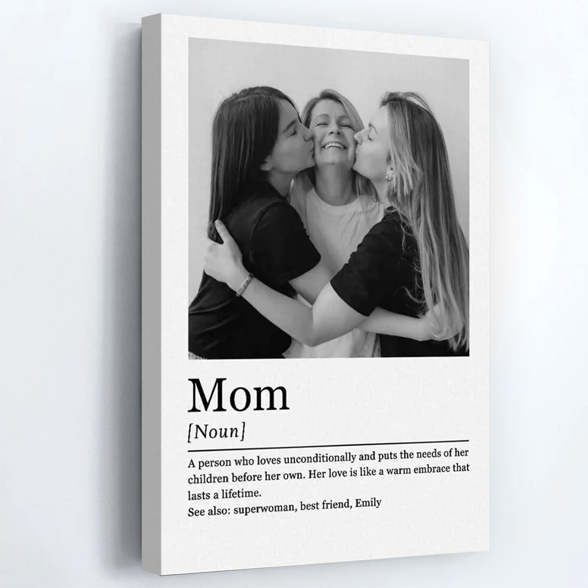 Mom Definition - Personalized Custom Photo Poster / Canvas